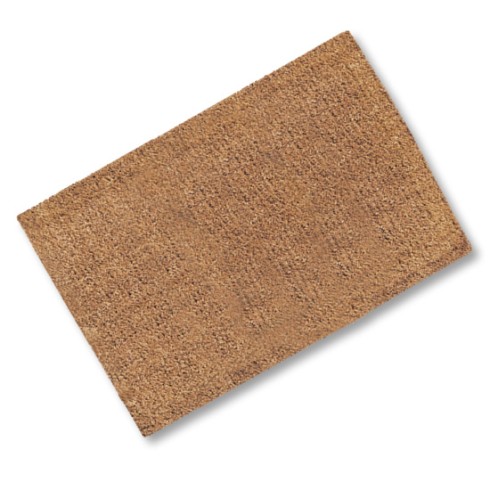 Plain Coir Stitched Edge Door Mat 900mm X 600mm Quality