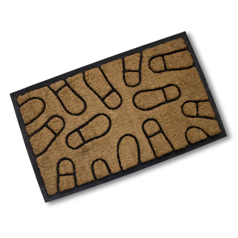 Rubber & Coir Mat - Footprints