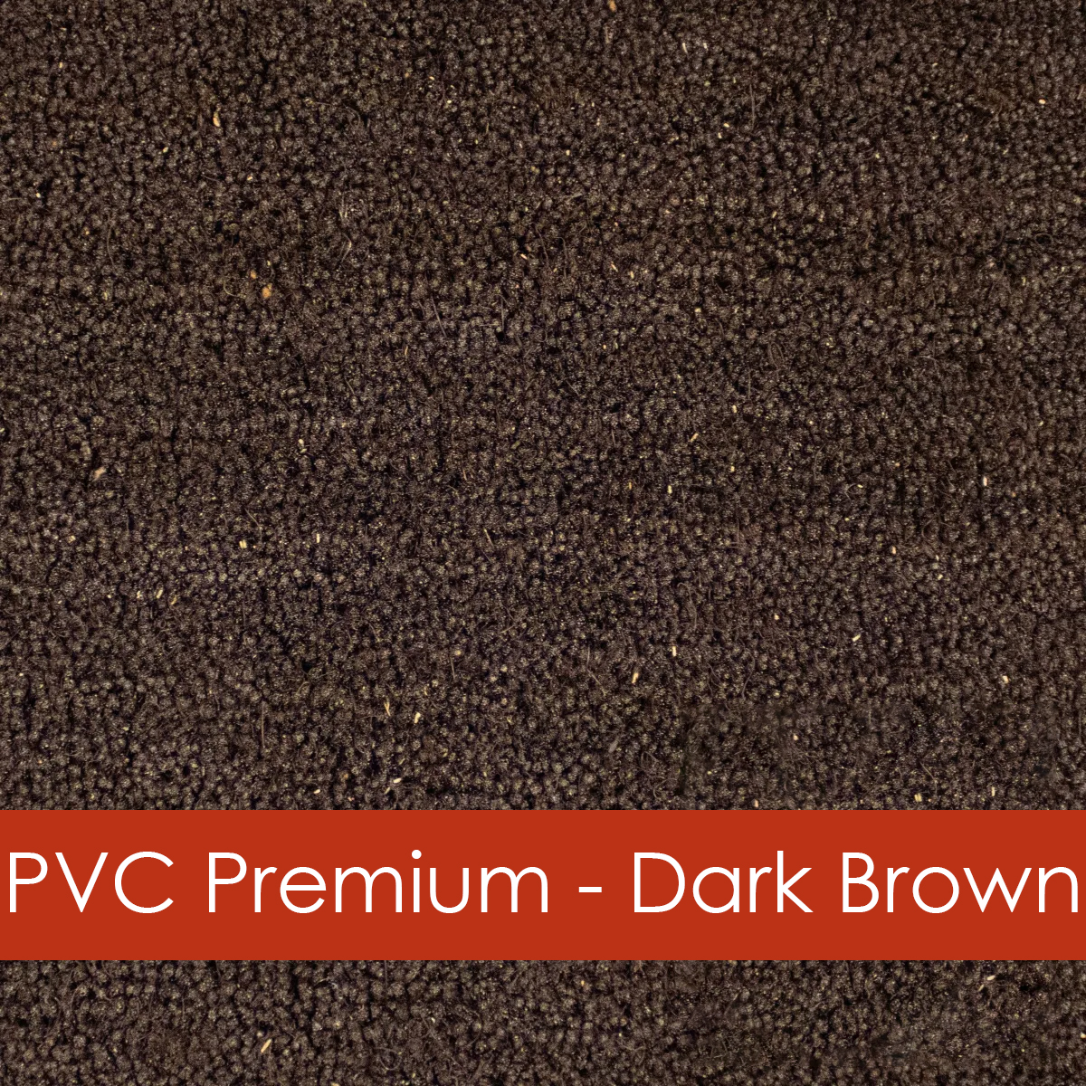 Dark brown PVC backed coir premium grade