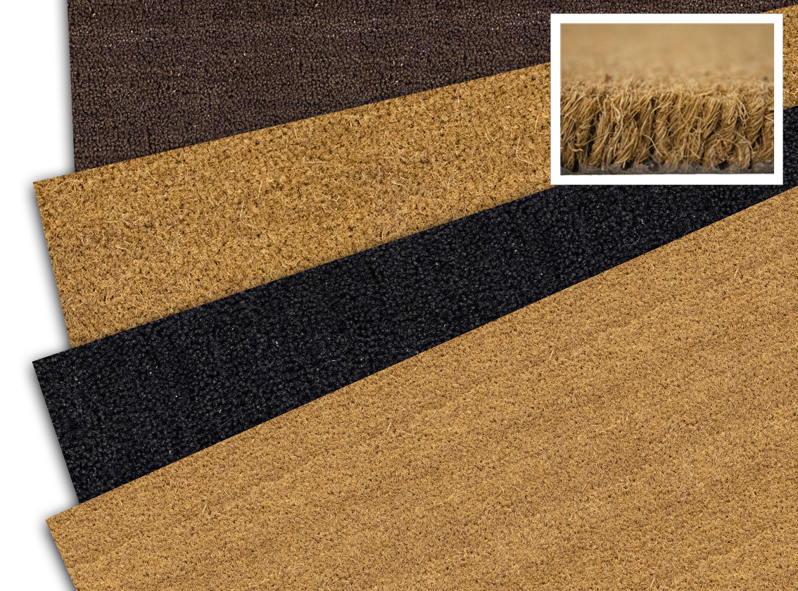 Custom Size PVC Backed Coir Mats