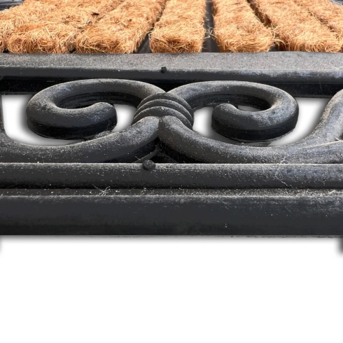 Picture of Doormats   Synthetic Mats   Rubber & Coir Mats   Rubber & Coir Mat - Classic Scroll Striped