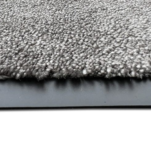 Picture of Doormats   Synthetic Mats   Synthetic Washable Mats   Rubber Edged Washable Mats    Rubber Edged Super Soft Washable Doormat - Steel