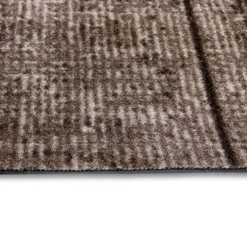 Image of Doormats   Synthetic Mats   Synthetic Washable Mats   Designer Washable Mats   Decorative Wash Mat Runner - Velvet Taupe